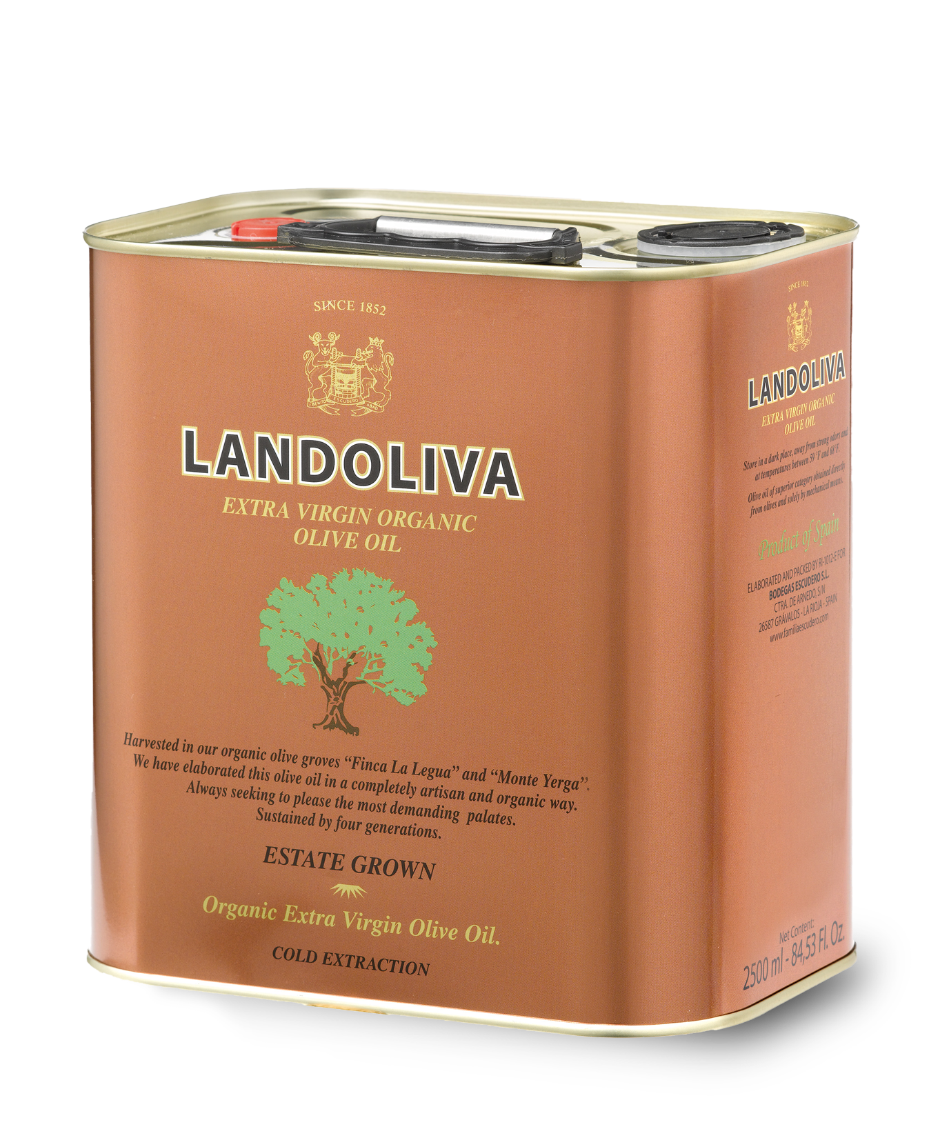 Lata de Aceite Virgen Extra Landoliva de Familia Escudero