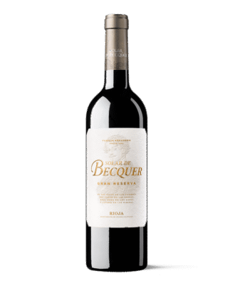 BOTELLA DE VINO TINTO SOLAR DE BECQUER GRAN RESERVA DOCA RIOJA