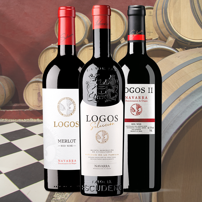 El mejor Navarra del mundo Logos Selección, nave de barricas hacienda Logos